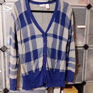 Alloy Plaid Cardigan
